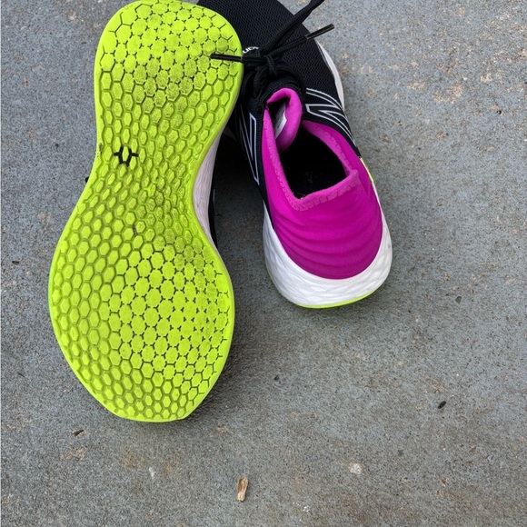 New Balance Women's Black and Purple Sneakers - Picture 5 of 7